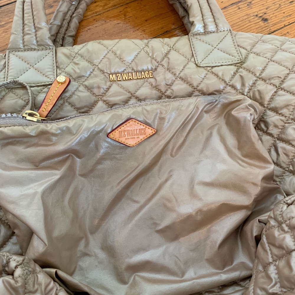 MZ WALLACE METRO TOTE SMALL SAND CHAMPAGNE BAG - Picture 6 of 7